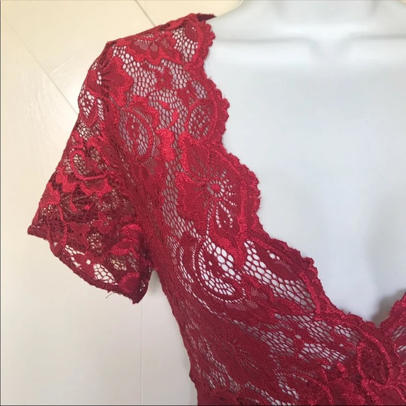 NWOT Sexy red bodysuit lingerie - Picture 4 of 5